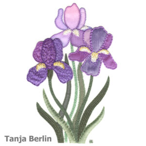 Iris Applique Pattern