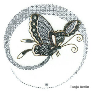 Blackwork Butterfly - Flight of a Butterfly