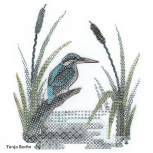 Blackwork Kingfisher