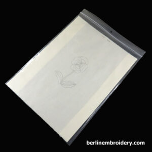 Piece of Muslin Fabric with the Yellow Blotch Pansy Design