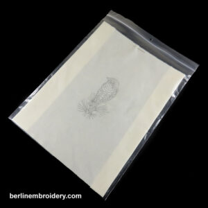 Piece of Fabric with the Eastern Blue Bird on Pine Branch Design