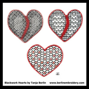 Blackwork Hearts PDF File