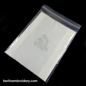 Piece of Fabric with the Eastern Blue Bird on Blossom Branch Design