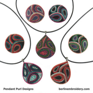 Pendant Purl - Metal Thread Pendant or Brooch Kit - Group Rate