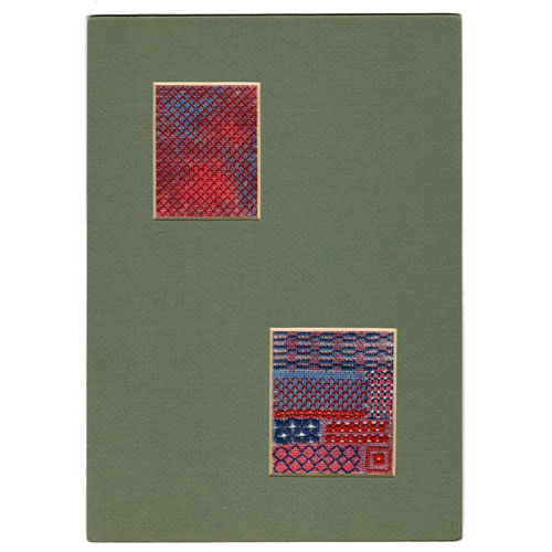 Pulled Work Samples, Reds and Purples Stitched by Beppy Berlin #pwsrp