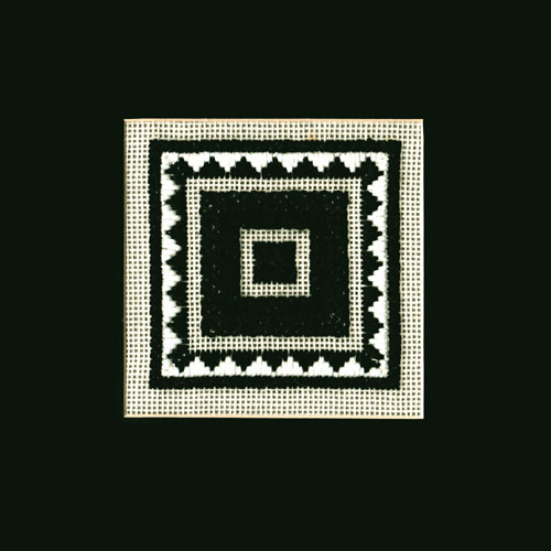 Canvas Work in Black and White Stitched by Beppy Berlin #cwbw